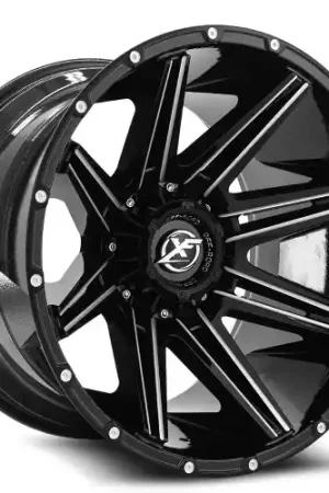 XF Off-Road XF-220 6x135/6x139.7 17x9 +12 Gloss Black & Milled Exclusive