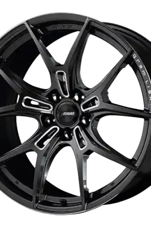 Gram Lights 57FXZ 5x114.3 19x8.5+38 Super Dark Gunmetal / Machining Rim Edge DC Price Drop