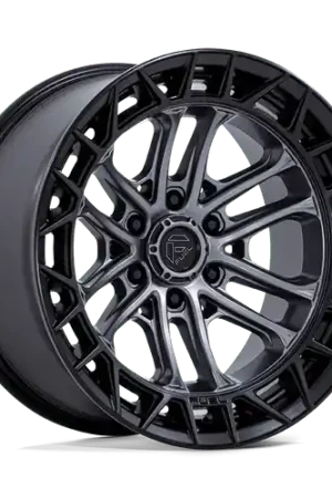 Fuel 1PC FC874 CELSIUS 6X139.7 17x9 -12 MATTE GUNMETAL W/ MATTE BLACK LIP Free Returns