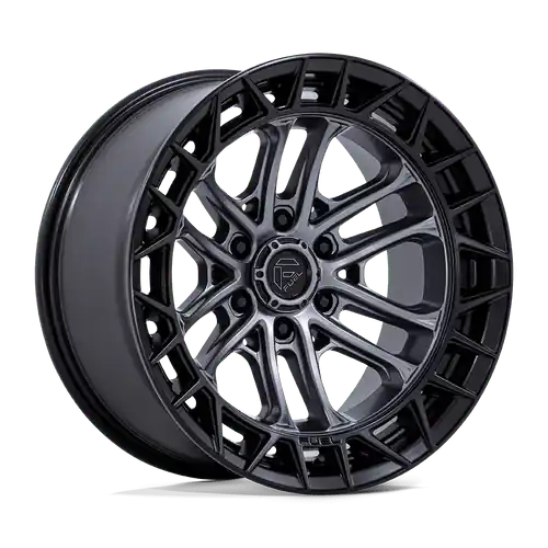Fuel 1PC FC874 CELSIUS 6X139.7 17x9 -12 MATTE GUNMETAL W/ MATTE BLACK LIP Free Returns