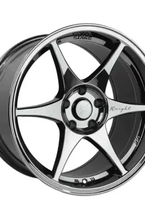 Stage Wheels Knight 5x114.3 18x9.5 +12 Black Chrome Holiday Sale