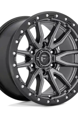 Mega Sale Fuel 1PC D680 REBEL 5X139.7 20X9 +1 MATTE GUN METAL BLACK BEAD RING