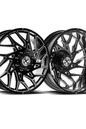 Original XF Dually XF-229 Dually 8x200 26x8.25 -192 Gloss Black & Milled