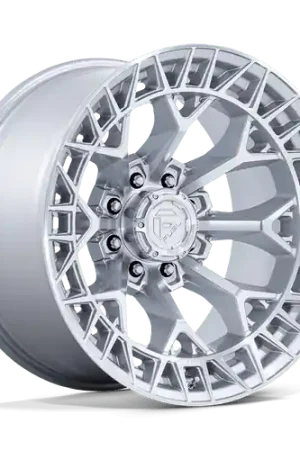 Fuel 1PC FC873 CHARGER 8X170 22x12 -44 GLOSS SILVER W/ MACHINED FACE Must Have