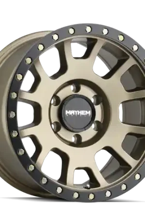 One Day Deal Mayhem Scout 8302 5x127 18x9+0 Matte Gold W/Matte Black Lip