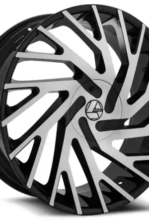 Azara AZA-505 5x127/5x139.7 26x9.5 +15 Gloss Black & Machined Exclusive Offer