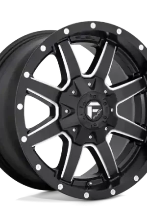 Cheap Fuel 1PC D538 MAVERICK 8X165.1 17X6.5 -140 MATTE BLACK MILLED