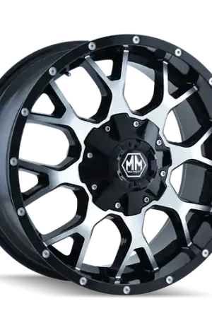Mayhem Warrior 8015 5x150/5x139.7 20x9+18 Black/Machined Face Buy Direct