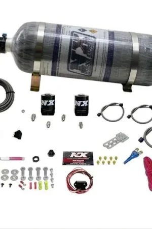 Secure Checkout Nitrous Express HEMI Fly-by-Wire Single Nitrous Nozzle System; 12 lb. Carbon Bottle