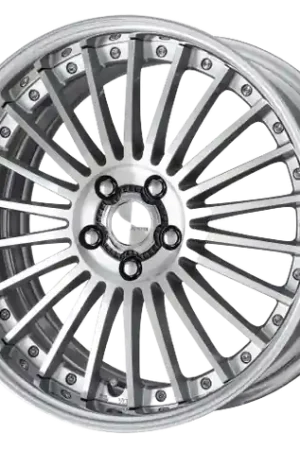 Genuine Work Lanvec Lf1 5x114.3 21x8+30 O Disk Machine Silver Polish