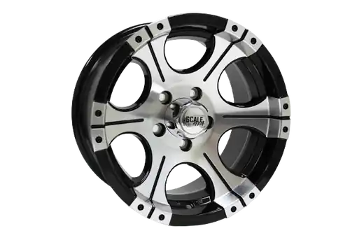 Scale 4X4 Ace 5x114.3 15x8.0 +0 Black w/Machined Face Mega Sale
