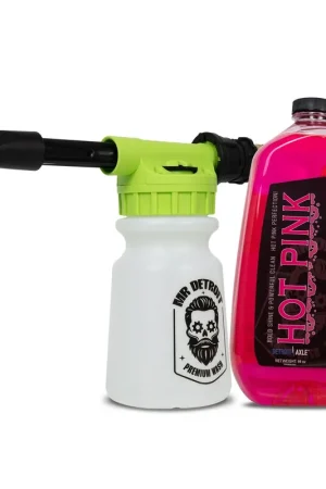 Holiday Sale Car Wash Foam Blaster and Hot Pink Car Wash Soap 64oz Container - Ultra Snow Foam