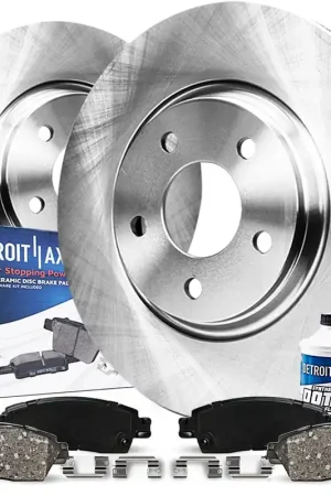 6pc Front Disc Rotors and Ceramic Brake Pads Kit Direct From Factory