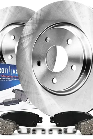 4pc Front Disc Rotors and Ceramic Brake Pads Kit Trending