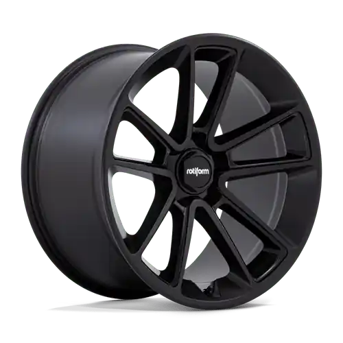 Affordable Rotiform 1PC R194 BTL 5X130 22X10 +25 MATTE BLACK WITH BLACK CAP AND INSIDE SPOKE DETAILS