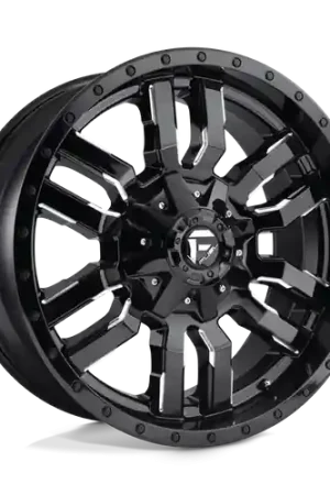 Fuel 1PC D595 SLEDGE 6X135/6X139.7 20X10 -19 GLOSS BLACK MILLED Buy Today
