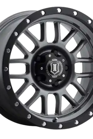 Seasonal Sale Icon Alloys ALPHA 6x135 17x8.5+6 GUN METAL