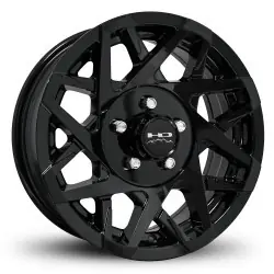 Instant Buy HD Trailer Wheels Canyon Trailer 5x114.3 15x6 +0 Gloss Black Milled Edge