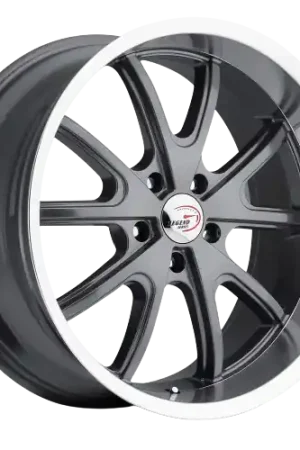 Vision American-Muscle 143 Torque 5x114.3 20x8.5+32 Gunmetal Machined Lip Latest