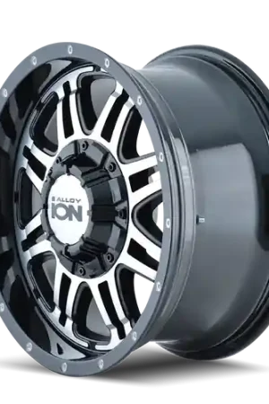 Clearance Ion Type 186 5x127 16x8+10 Black/Machined Face