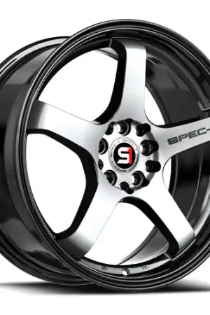Sale Spec-1 SPT-31 5x112/5x114.3 18x8.5 +38 Gloss Black & Machined