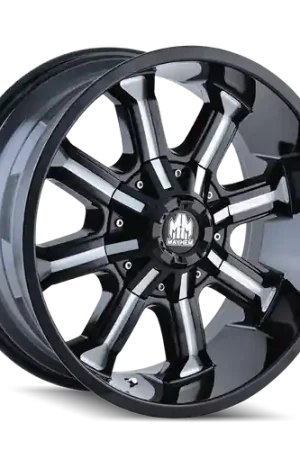 Mayhem Beast 8102 5x114.3/5x127 18x9+18 Black/Milled Spokes Weekend Sale