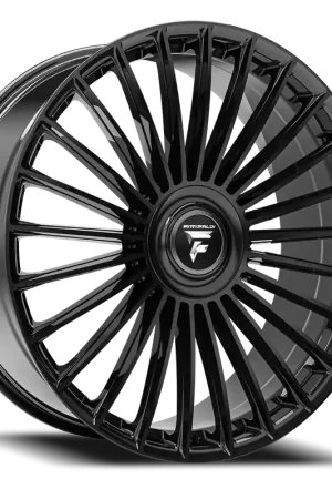 Trusted Brand Fittipaldi Fs370B Wheel 24x10 5x112 Gloss Black 35mm - FREE T-SHIRT INCLUDED!