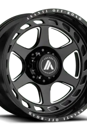 Seasonal Sale Asanti Off Road AB816 ANVIL 6X139.7 22X10 -18 GLOSS BLACK MILLED