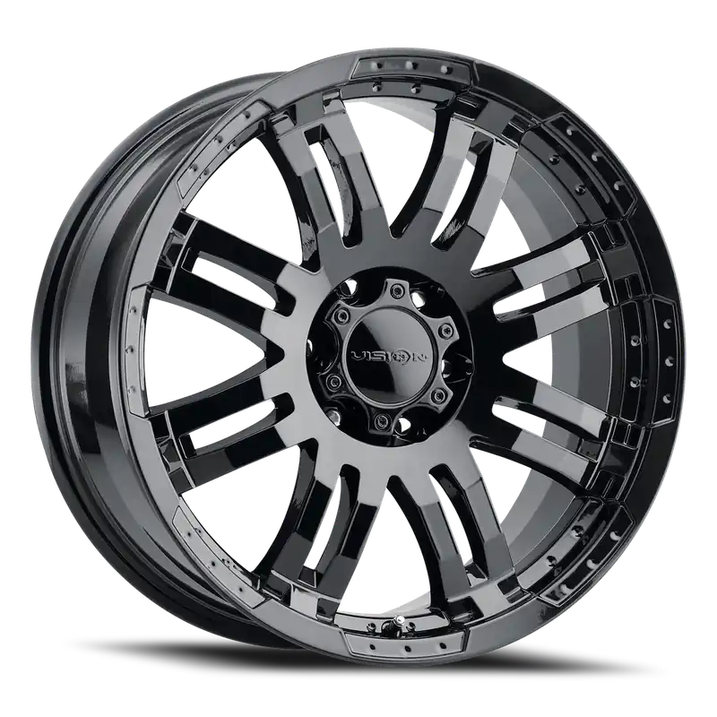 Price Drop Vision Warrior 375 Wheel 20x9 5x139.7 Gloss Black 18mm