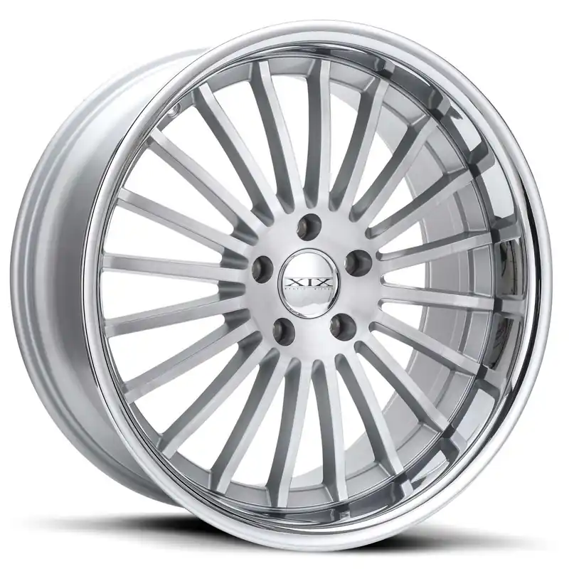 Xix X59 Wheel 22x9 5x115 Silver Brushed With Stainless Steel Lip 15mm Fan Favorite