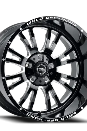 Limited Offer Weld Off-Road Slingblade Wheel 20x12 8x180 Gloss Black Milled -44mm - FREE T-SHIRT INCLUDED!
