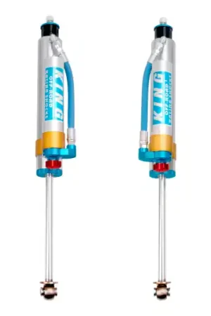 Brand New King Shocks 07-18 Jeep Wrangler JK Front 2.5 Dia Piggy Hose Res Shock 3-5in Lift w/Adjuster (Pair)