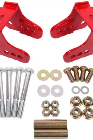 BMR 79-04 Ford Mustang Control Arm Relocation Bracket - Red Get Yours