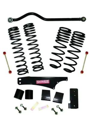 Last Chance Skyjacker 2007-2018 Jeep Wrangler JK 4 Door 4WD Long Travel 3.5in-4in Lift Kit w/Black Max Shocks