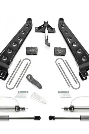 Authentic Fabtech 17-21 Ford F250/350 4WD Diesel 6in Rad Arm Sys w/Coils & 2.25 Dl Resi Frt & Dl Rr Shks