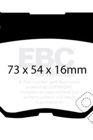 EBC 89-95 Nissan Skyline (R32) 2.6 Twin Turbo GT-R Ultimax2 Rear Brake Pads Best Choice