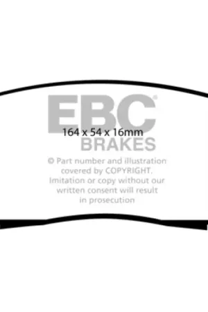 Buy Online EBC 05+ Nissan Frontier 2.5 2WD Greenstuff Front Brake Pads