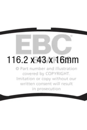 EBC 06-11 Dodge Nitro 3.7 Ultimax2 Rear Brake Pads In Demand