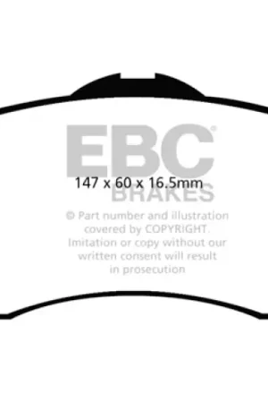 Get Yours EBC 08-11 Chrysler Town & Country 3.3 Yellowstuff Front Brake Pads