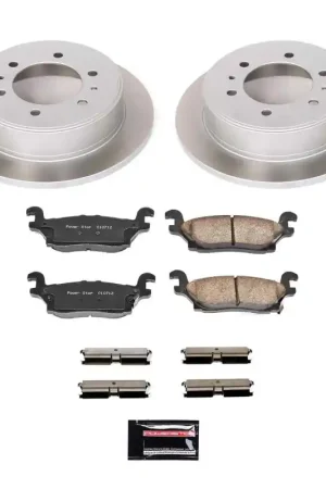 New Arrival Power Stop 09-10 Hummer H3T Rear Semi-Coated Rotor Kit
