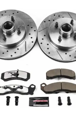 Crafted Power Stop 87-93 Ford Mustang Front Z26 Street Warrior Brake Kit
