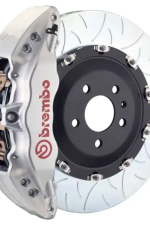 Brembo 14-18 1500 Sierra Exc Alum Fr Knuckl Fr GT BBK 6Pis Cast 2pc 380x34 2pc Rtr Slot Type3-Silv Bulk Order