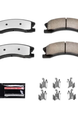 Power Stop 99-04 Jeep Grand Cherokee Front Z36 Truck & Tow Brake Pads w/Hardware Worldwide Shipping
