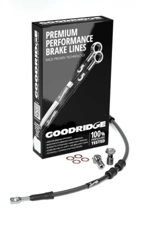Money Back Guarantee Goodridge 92-03 HD XL883DLX +2in Black Brake Line Kit w/Stainless Steel Fittings