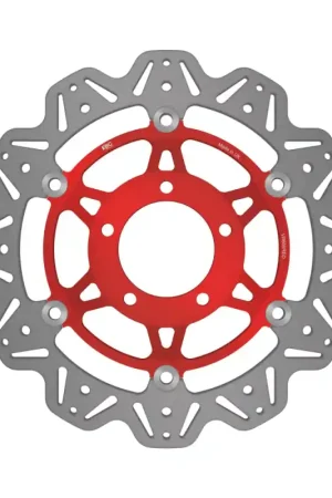 EBC 01-04 Triumph Hinckley Daytona 955i (5 Bolt Sngl Side Arm) Frt Left/Right Vee Floating Red Rotor Shop Now