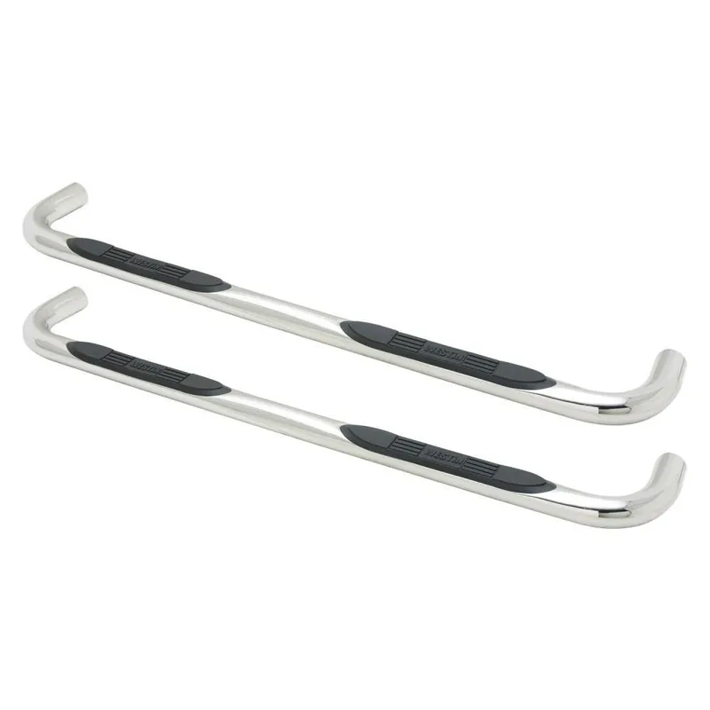 Westin E-Series 3 Round Nerf Step Bars. Dual Step Pad. Polished Stainless Steel. Mount Kit Included. BCTC 23-1680 Limited Time