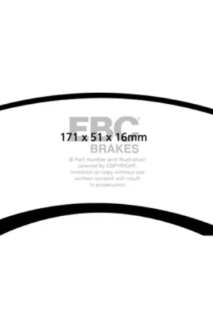 EBC 93-00 Aston Martin Virage 5.3 (PBR Caliper) Redstuff Front Brake Pads Limited Edition