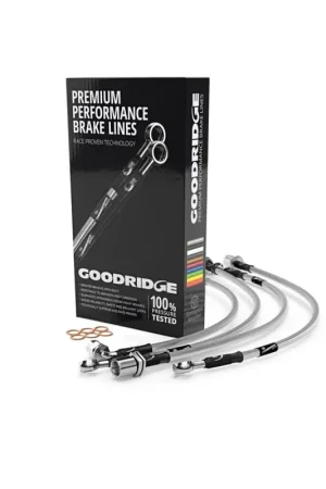 Goodridge 03-06 Subaru Forester (w/Rear Drum) Stainless Steel Brake Lines Free Delivery