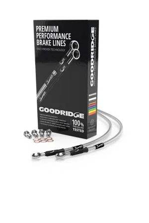 Genuine Goodridge 04-05 Harley-Davidson VRSD/VRSCX V-ROD Clear Front Brake Line w/Clear Fitting