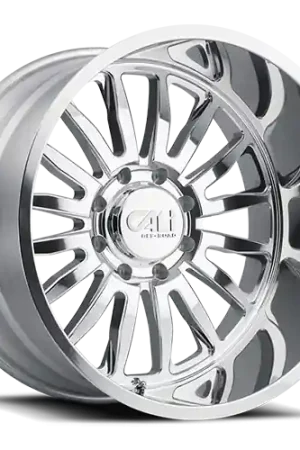 Same Day Shipping Cast Aluminum Wheels Summit 9110 PO 22x12 Milled Spokes Polished 8 On 180 Bolt Pattern -51 Offset Cali Offroad Wheels
